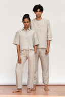 Undyed Linen Men's Pyjama Set