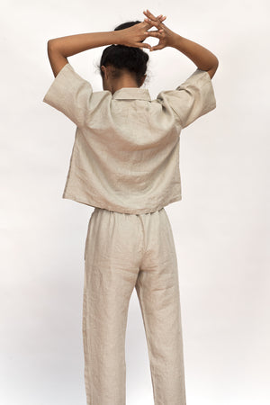Undyed Linen Women's Pyjama Set