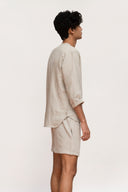 Undyed Linen Men's Shorts Set