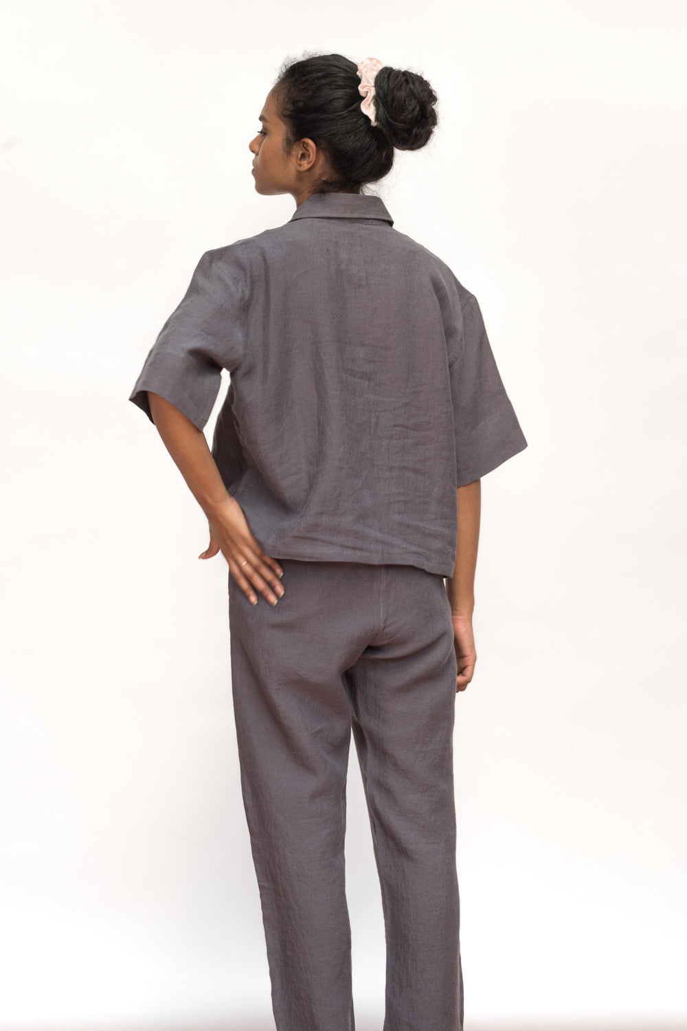 Slate Linen Women's Pyjama Set