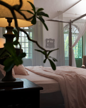 Gulabjal Linen Bed Set