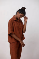 Cinnamon Linen Women's Pyjama Set