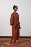 Cinnamon Linen Robe