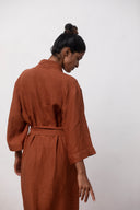 Cinnamon Linen Robe