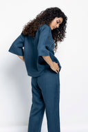 Indigo Linen Women's Pyjama Set