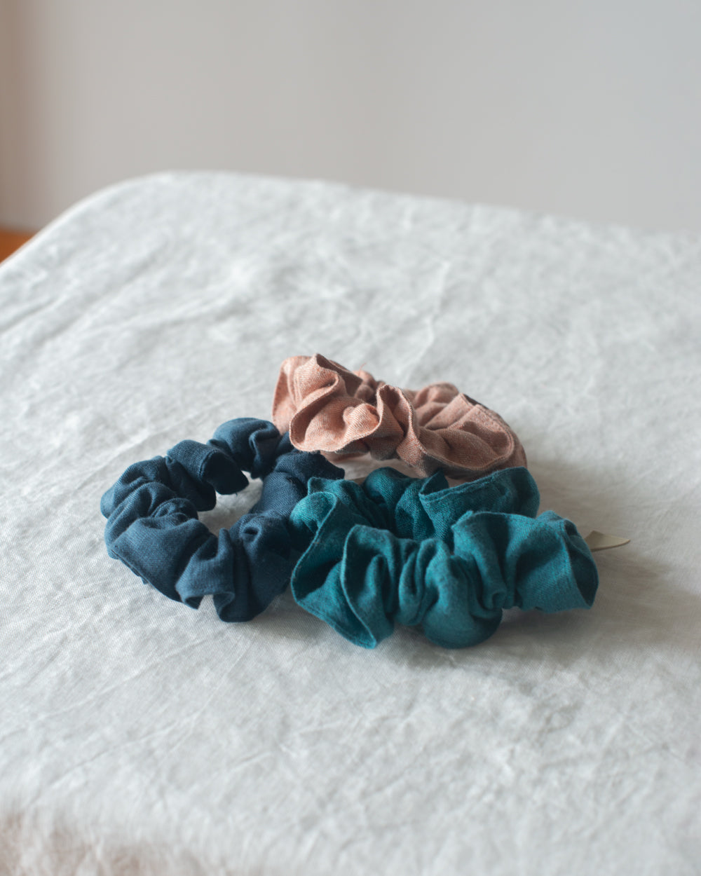 Upcycled Linen Scrunchies