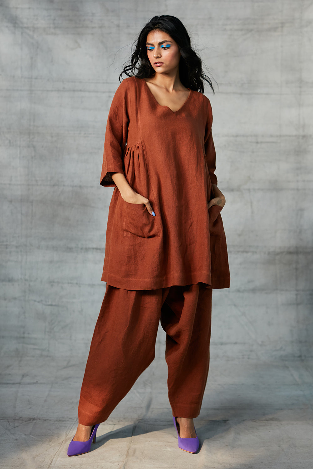 Simple kurta clearance design female