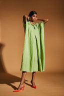 Pista Linen Kaftan Dress