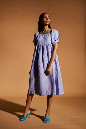 Jacaranda Linen Farm Dress