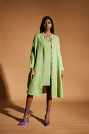 Pista Linen Shirt Dress