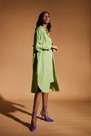 Pista Linen Shirt Dress