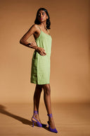Pista Linen Slip Dress