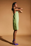 Pista Linen Slip Dress