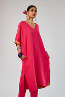 Rani Linen Dolman Kurta Set